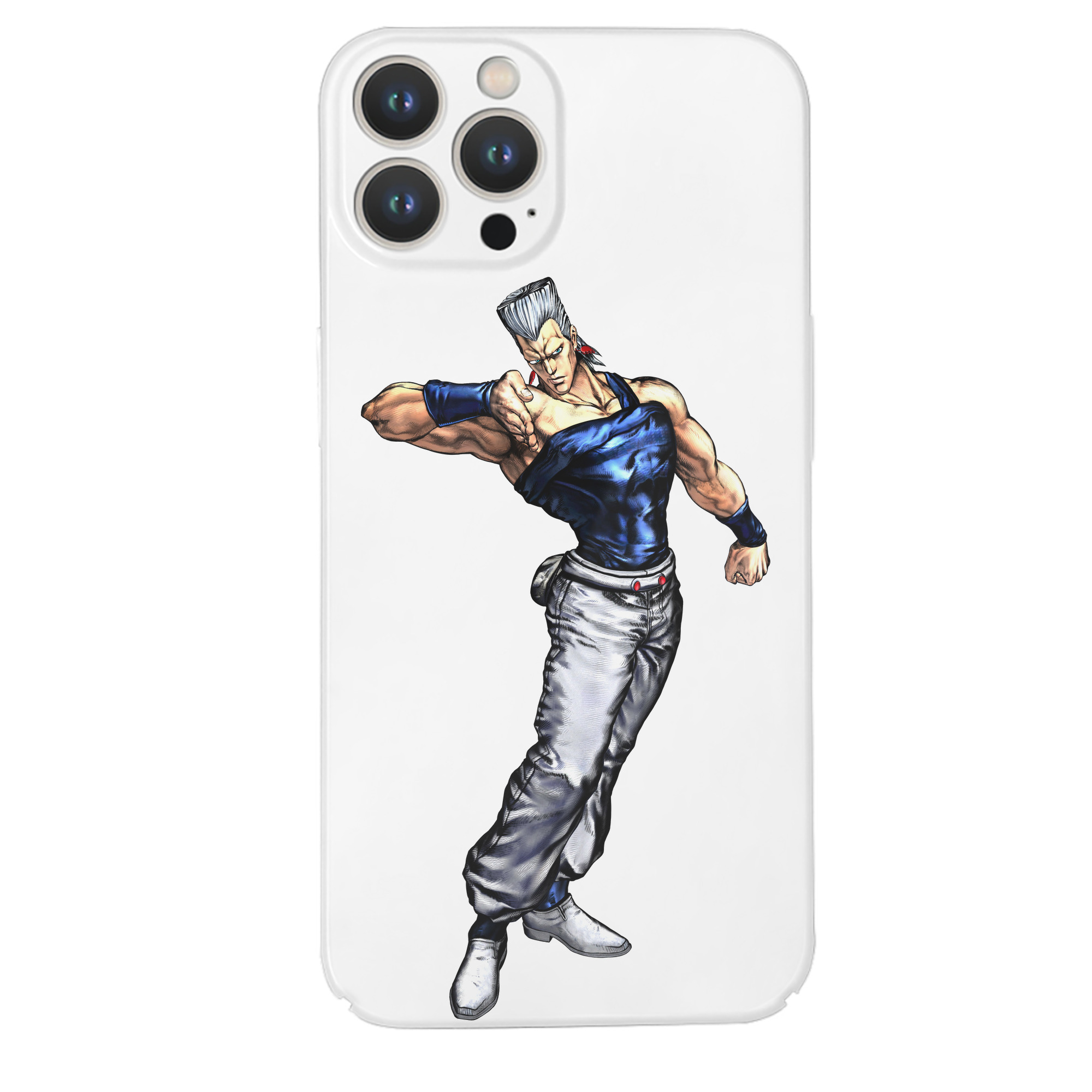 （画像用） ジョジョの奇妙な冒険 ジャン＝ピエール?ポルナレフ JoJo's Bizarre Adventure Jan Pierre Polnareff 【iPhone 14シリーズ対応】ハードケース